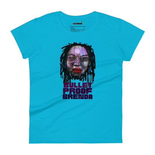 Embrace Strength with Our "Bullet Proof Brenda" Women's T-Shirt