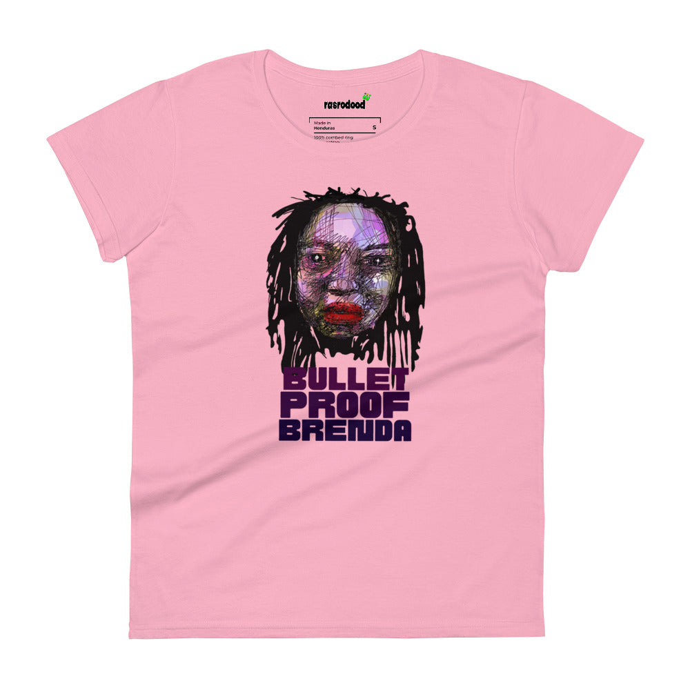 Embrace Strength with Our "Bullet Proof Brenda" Women's T-Shirt