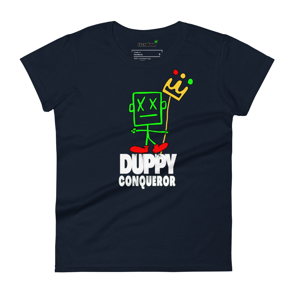 Embrace Resilience with the "Duppy Conqueror" Women's T-Shirt