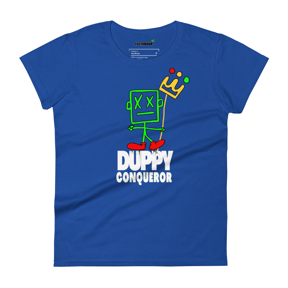 Embrace Resilience with the "Duppy Conqueror" Women's T-Shirt