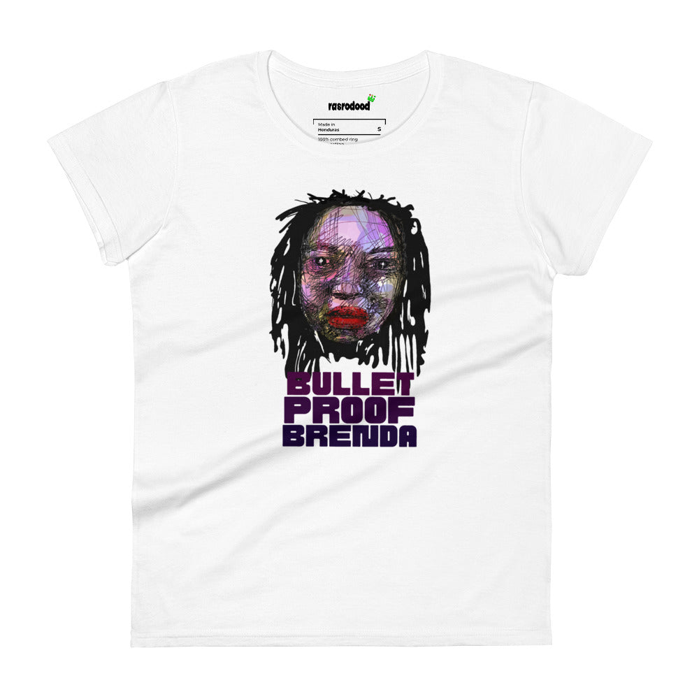 Embrace Strength with Our "Bullet Proof Brenda" Women's T-Shirt